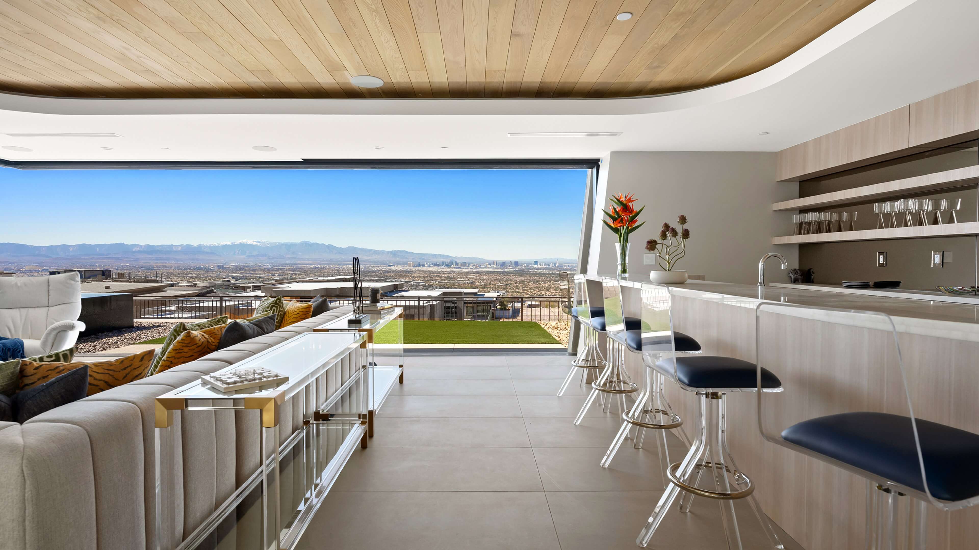 Lunate Interior Day Media Room + Strip View